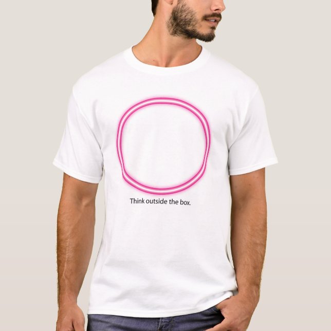 T-shirt Pensez en dehors de la boîte (Devant)