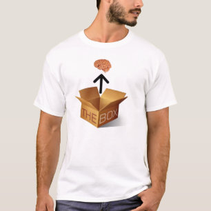 T-shirt pensez en dehors de la boîte