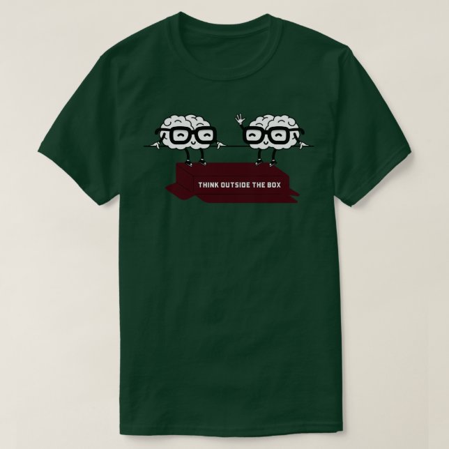 T-shirt Pensez En Dehors De La Boîte 5 (Design devant)