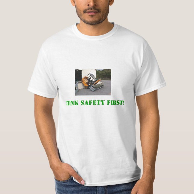 T-shirt Pensez la sécurité première ! (Devant)
