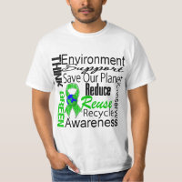 Pensez le collage vert d'environnement
