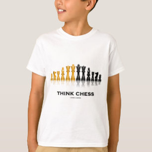 T-shirt Pensez les échecs (le jeu d'échecs)