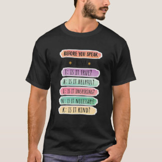 T-shirt PENSEZ VRAIMENT Utile Inspirer Nécessaire Enseigne