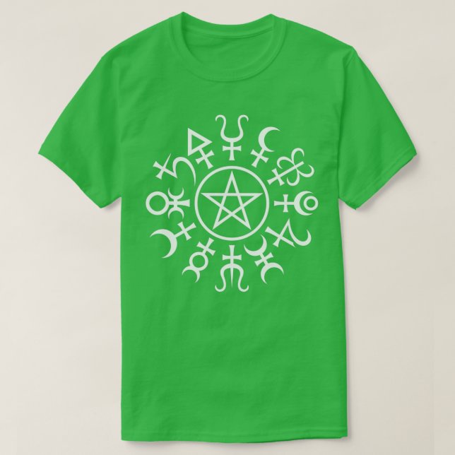 T-shirt Pentacle de l'alchimie (Design devant)