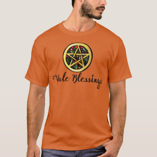 T-shirt Pentacle Yule Blessures Avec Pentagram