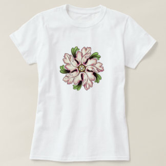 T-shirt Pentagone étoilé de fleur