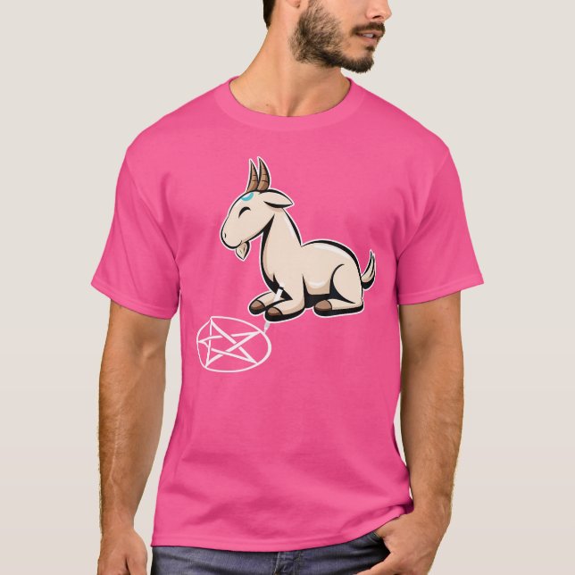 T-shirt Pentagram de chèvre Chèvre (Devant)