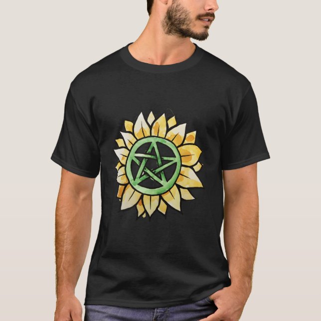 T-shirt Pentagram Pagan Et Wiccan (Devant)