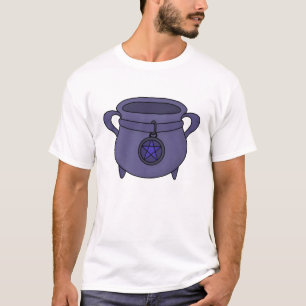 T-shirt Pentagram Pentacle Cauldron