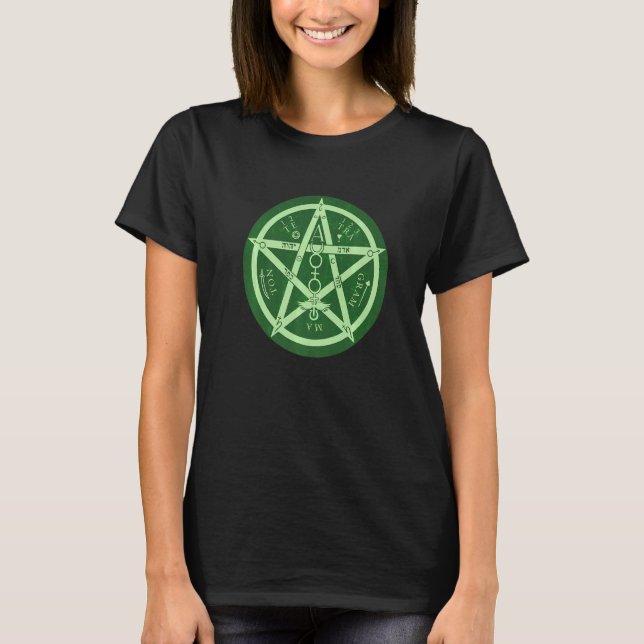 T-shirt Pentagramme celtique irlandais Wicca (Devant)