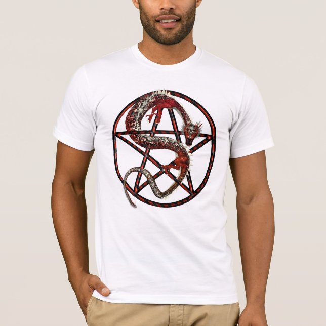 T-shirt Pentagramme de dragon (Devant)