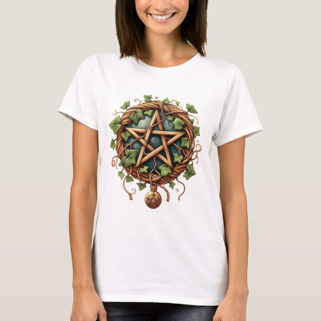 T-shirt Pentagramme de la nature (Devant)