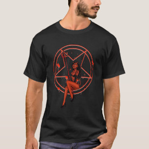 T-shirt Pentagramme d'horreur de poupée diabolique Occulti