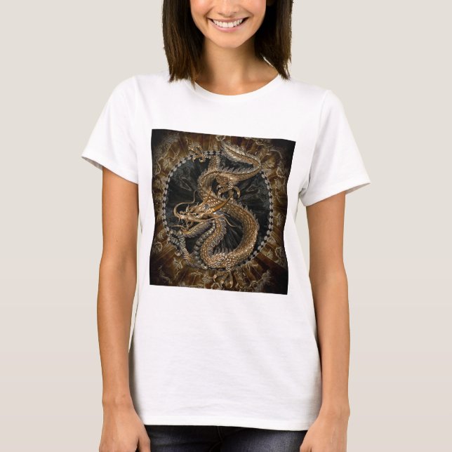 T-shirt Pentagramme dragon (Devant)
