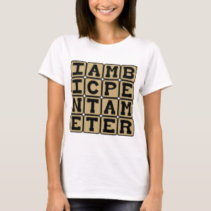 T-shirt Pentamètre Iambic, Schéma Sonnet