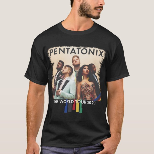 T-shirt Pentatonix The World Tour ptx pour les membres (Devant)
