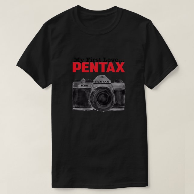 T-shirt Pentax K1000 Mon Premier Amour Relaxé Convient (Design devant)