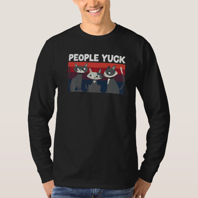 T-shirt People Yuck Cat Whisperer Introverted Introvert  1 (Devant)