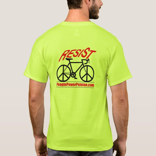 T-shirt PeoplePowerPeloton "RESIST" (Dos)