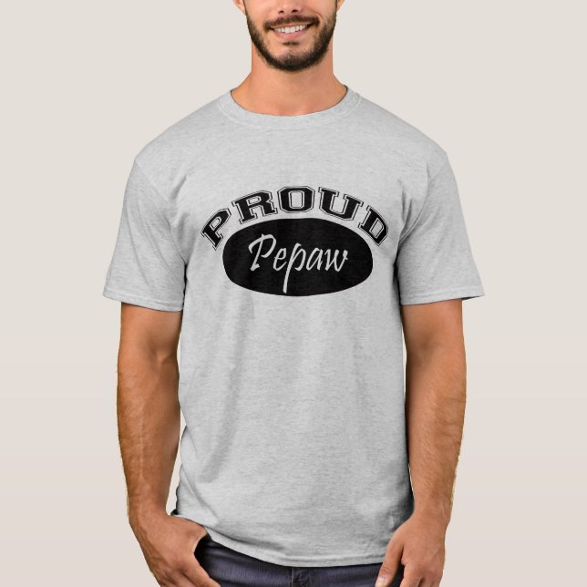 T-shirt Pepaw fier (noir) (Devant)