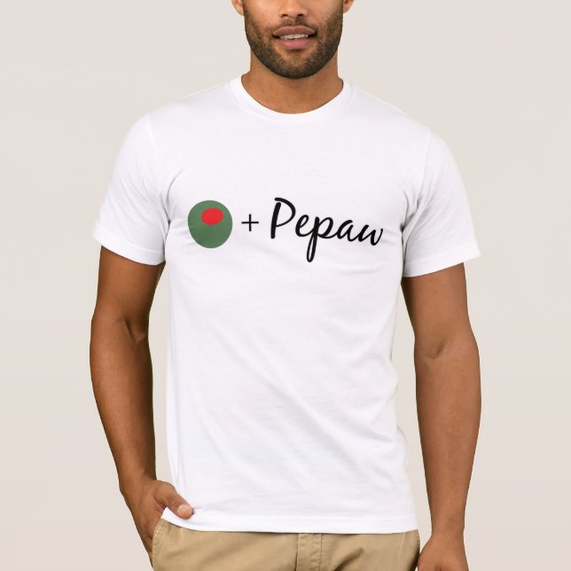 T-shirt Pepaw olive (Devant)