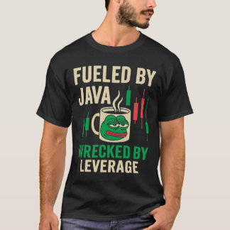 T-shirt Pepe Leverage Coffee Crypto Shirt