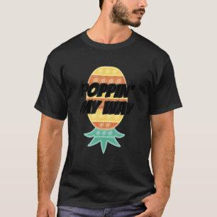 T-shirt Pépingler' My Way à l'envers vers le bas Pineapple