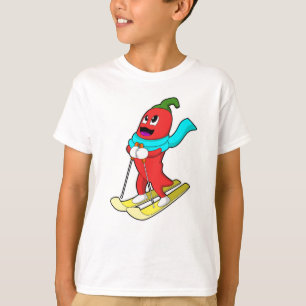 T-shirt Pepper en Skier avec Ski