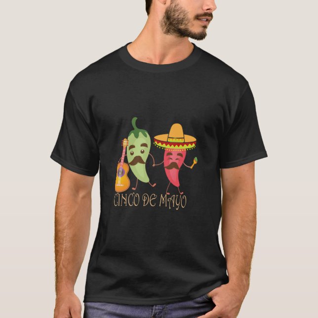T-shirt Pepper rouge vert T (Devant)
