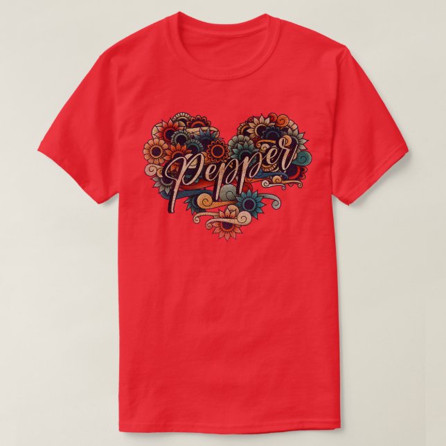 T-shirt Pepper VIGNETTE COULEUR VINTAGE (Design devant)