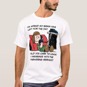 T-shirt Peppermint Patty sur le téléphone
