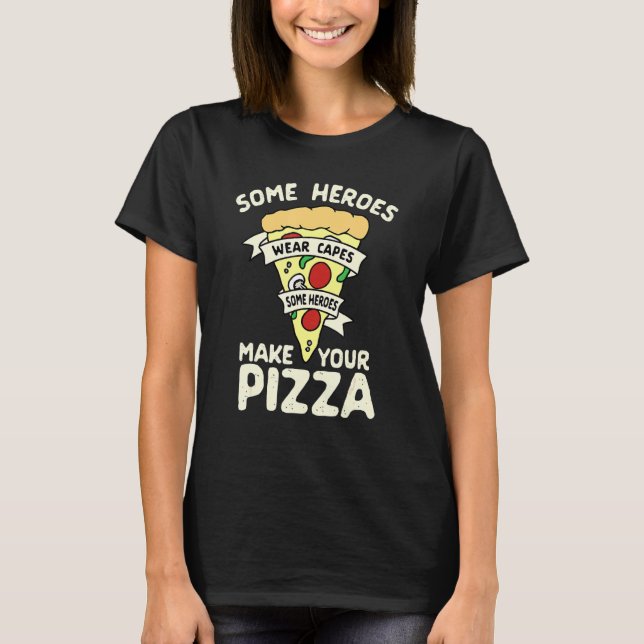 T-shirt Pepperoni Pizza Drôle Pour Hommes Femmes Enfants (Devant)