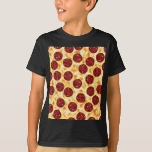 T-shirt Pepperoni Pizza Motif