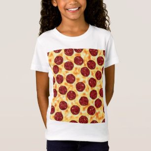 T-Shirt Pepperoni Pizza Motif
