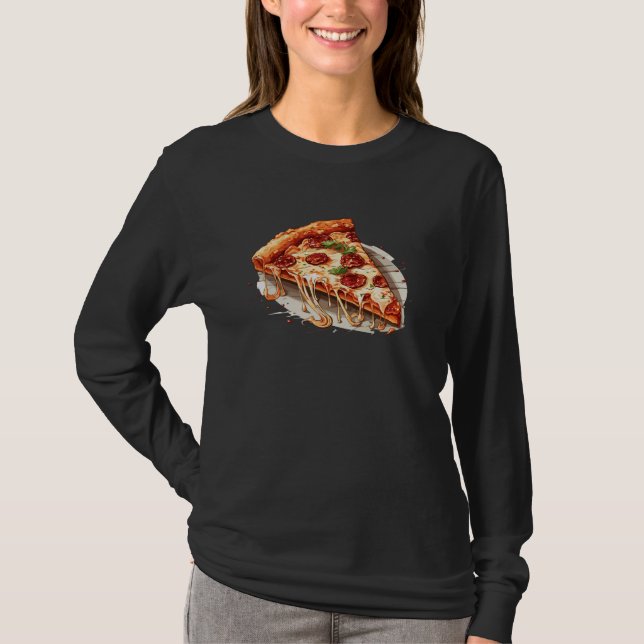 T-shirt Pepperoni Pizza Slice (Devant)