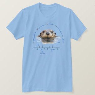 T-shirt peptide FRANK, Otter 2 avec texte personnalisé, lé