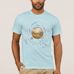 T-shirt peptide ROGER, Lune 5 avec texte personnalisé, cla