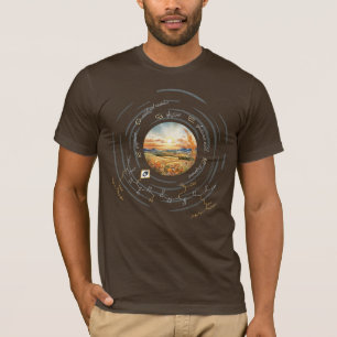 T-shirt peptide ROGER, Lune 5 avec texte personnalisé, fon