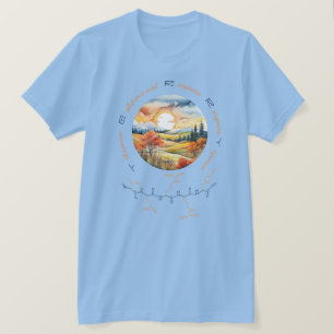 T-shirt peptide TERRY, Lune 1 avec texte personnalisé, lum