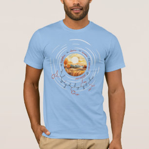T-shirt peptide WAYNE, Lune 4 avec texte personnalisé, cla
