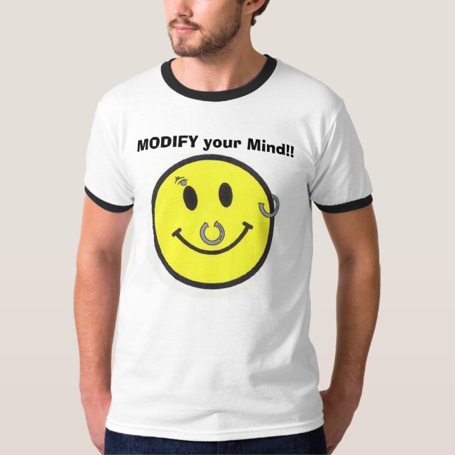 T-shirt percé, MODIFIEZ votre esprit ! ! (Devant)