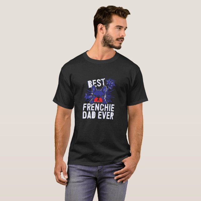T-shirt Perception Mode – Meilleur Papa Frenchie E (Devant entier)