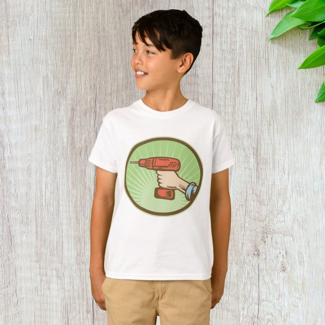 T-shirt Perceuse électrique sans fil Retro Handyman (Créateur téléchargé)