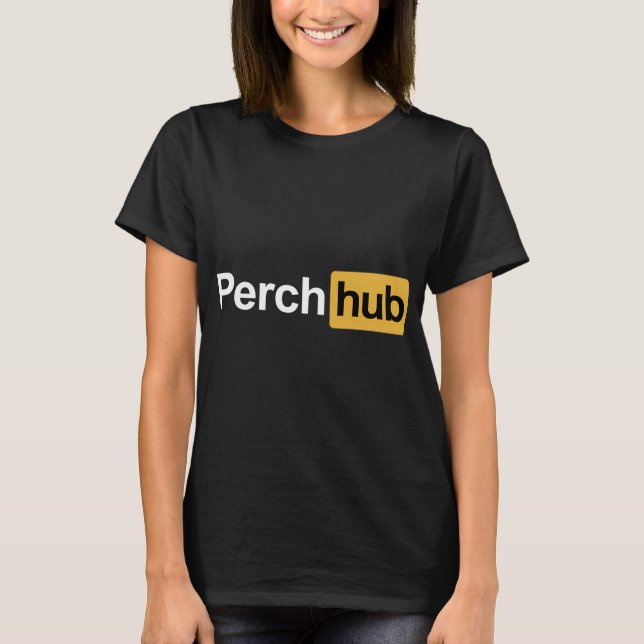 T-shirt Perch hub - style de pêche (Devant)