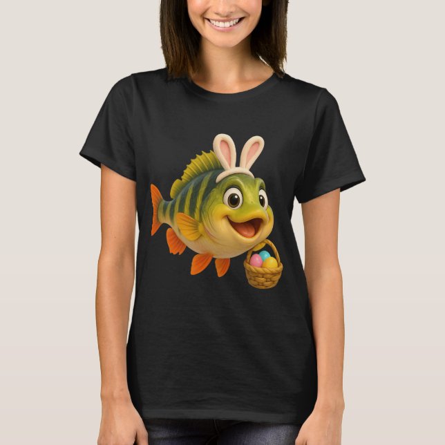 T-shirt Perche jaune de Pâques (Devant)
