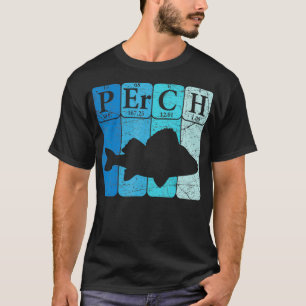 T-shirt Perche Tableau Périodique Éléments Pêche Perche de