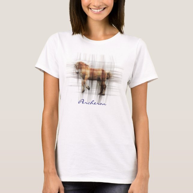 T-shirt Percheron Brouillon Chemise d'Art Equin pour les a (Devant)