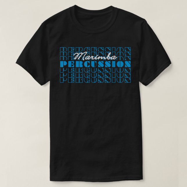 T-shirt percussionniste de la ligne tambour de la bande de (Design devant)