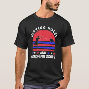T-shirt Percuter Des Trous Et Des Âmes Qui Se Croisent Équ