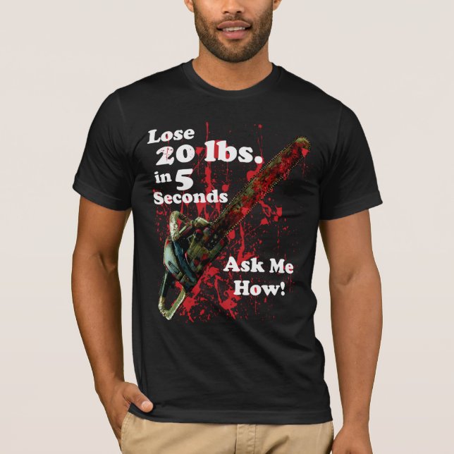 T-shirt Perdez 20 livres dans le régime de 5 secondes (Devant)